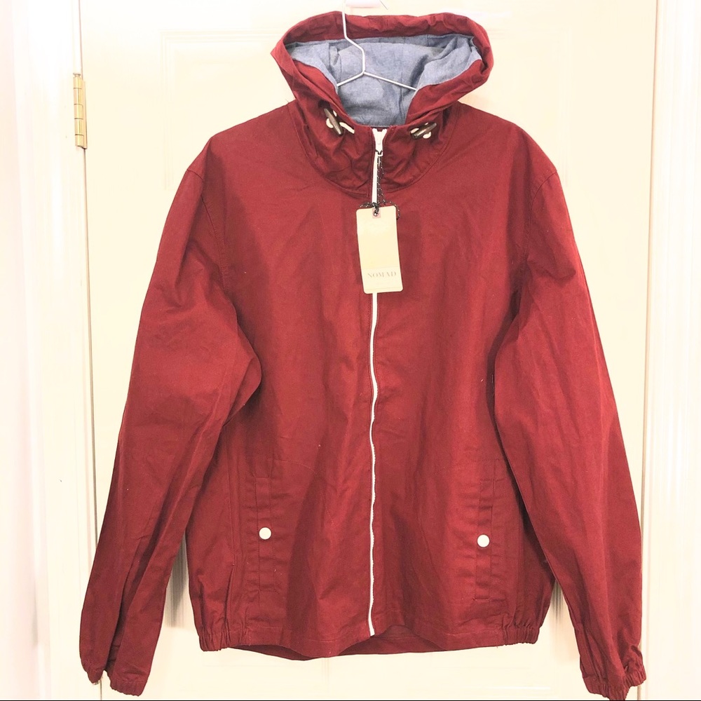Nomad Men’s Burgundy Hooded Jacket M